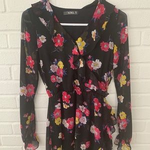 OXO Floral Long Sleeved Dress